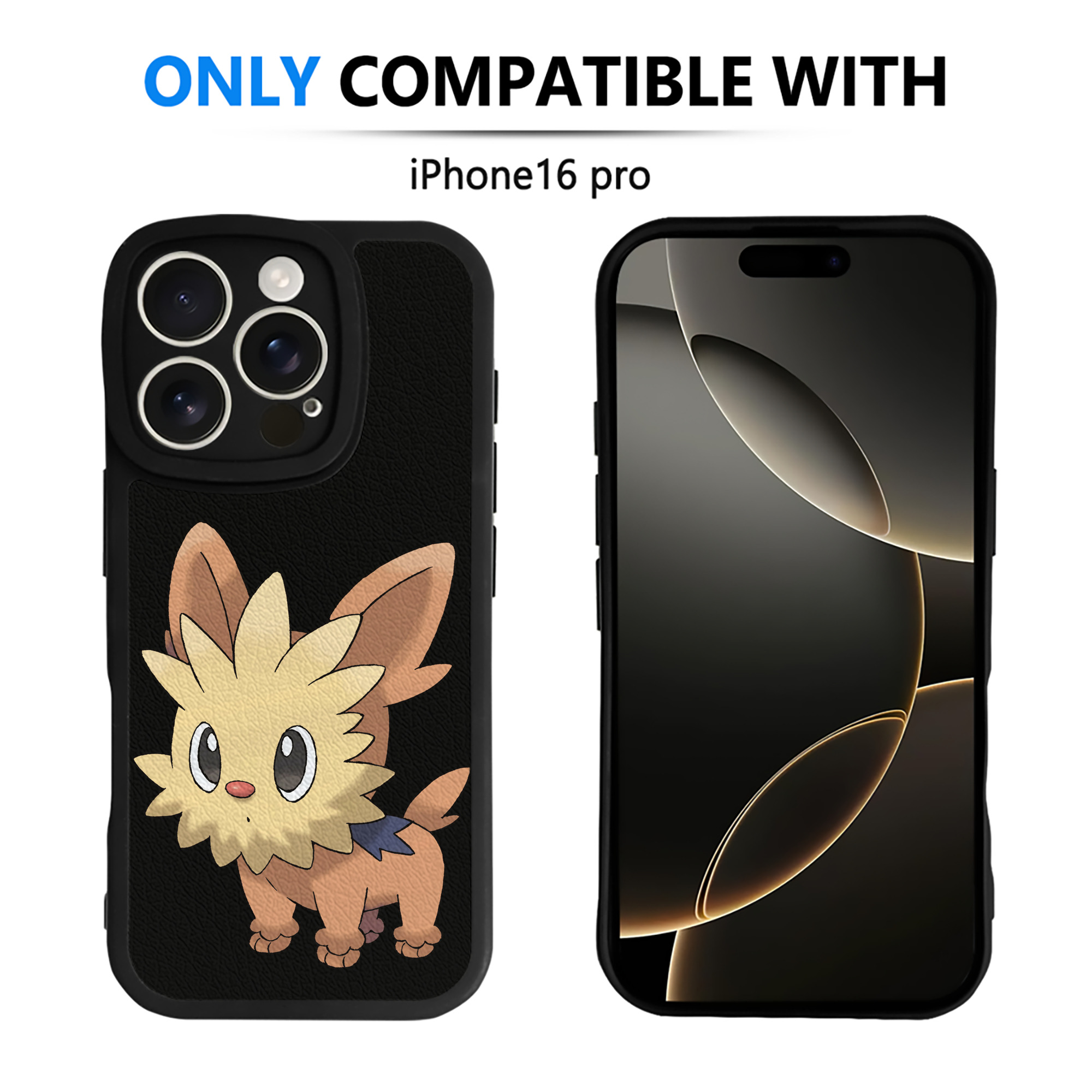 （画像用） ポケットモンスター Pokémon 【iPhone 16シリーズ対応】シリコンスマホケース（レザー調） 材質：シリコン